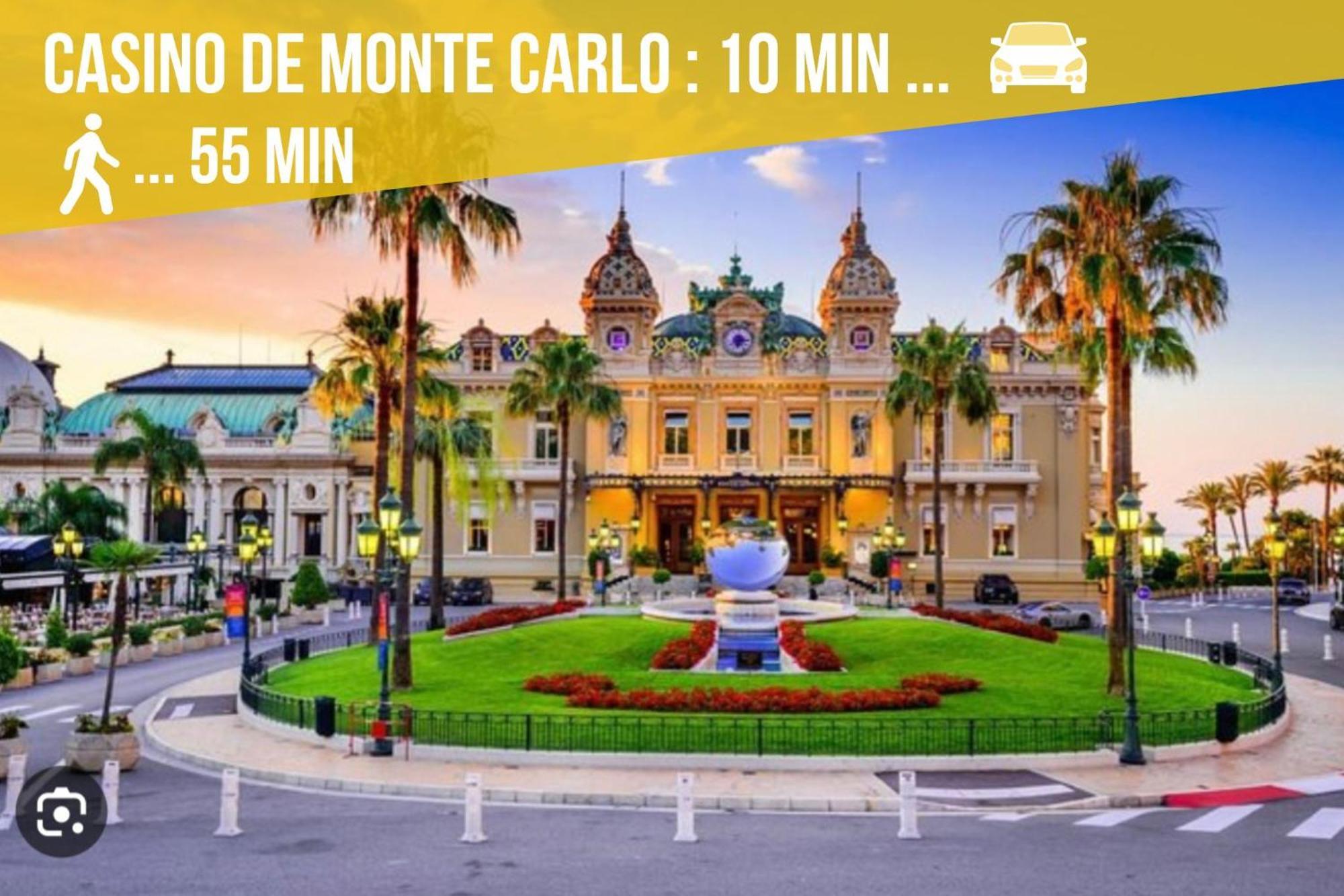Luxueux Appartement - Vue Mer - Piscine - Free Parking - Monaco Кап д'Аил Екстериор снимка