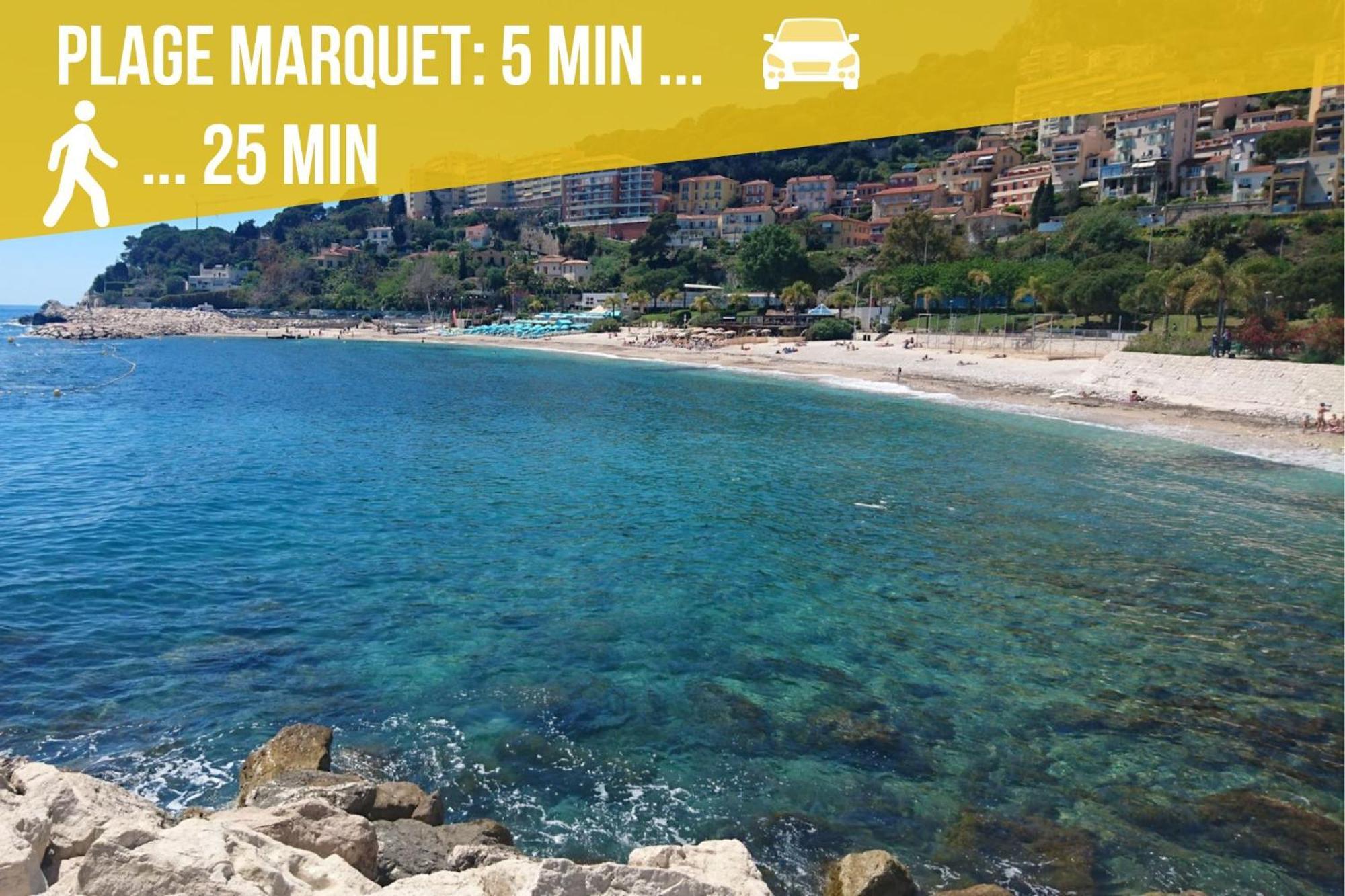 Luxueux Appartement - Vue Mer - Piscine - Free Parking - Monaco Кап д'Аил Екстериор снимка